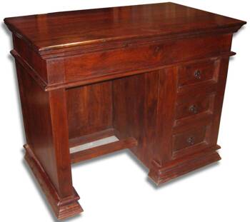 Kolonialne biurko z palisandru 120 cm x 80 cm